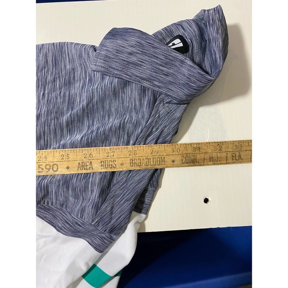 FootJoy FJ Polo Shirt Mens Large Gray Short Sleeve Performance Stretch Golf Logo - Picture 4 of 11